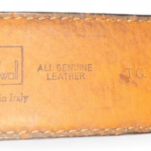 MOSCHINO Gold Lettering Black Leather Belt M main image 4